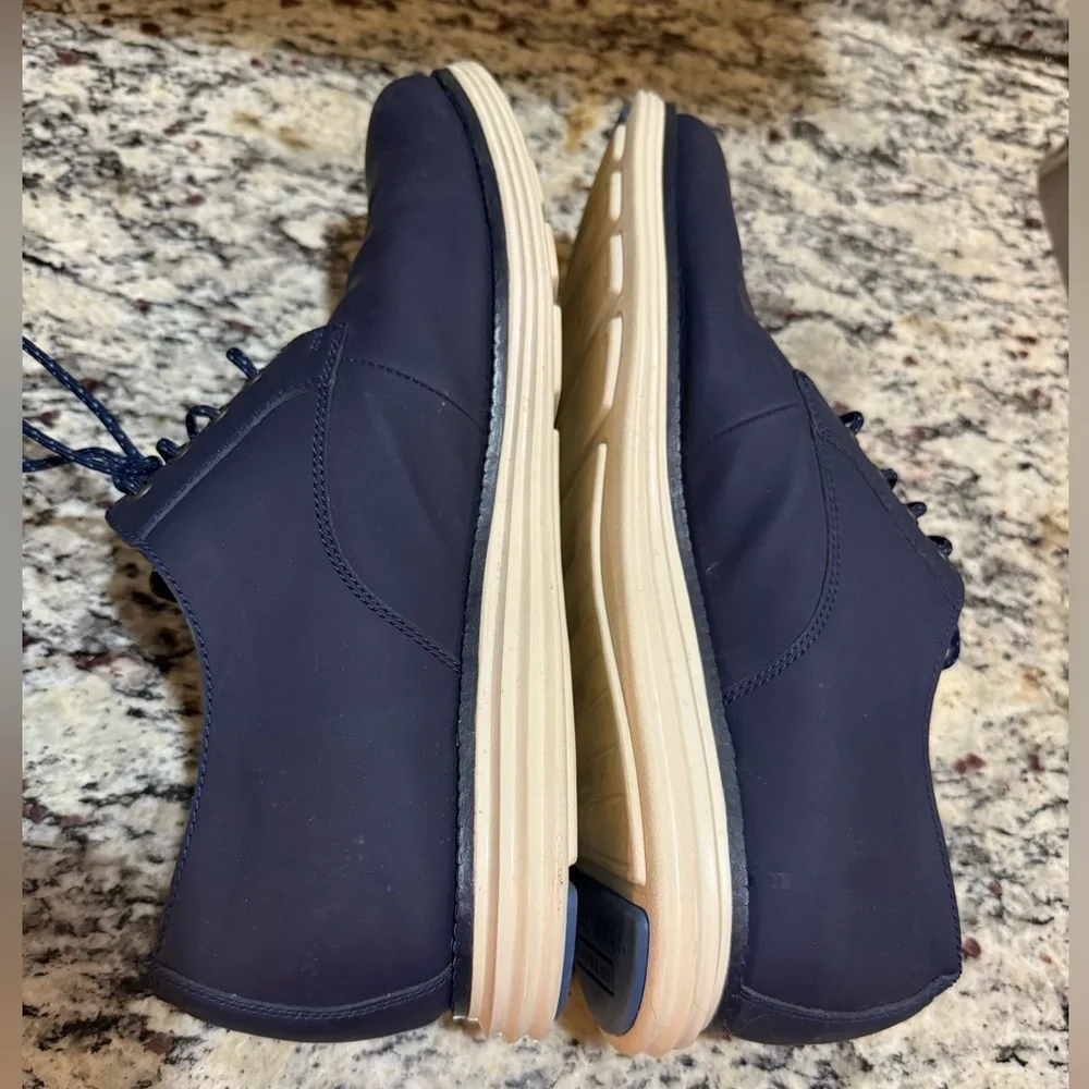 Cole Haan Original Grand Plain Toe Oxford Blazer Blue Leather 11M